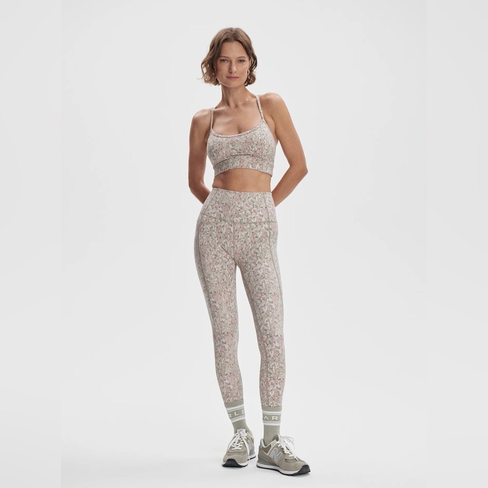 Varley Move Pocket High Legging 25" Rose Watercolor Floral BNWT